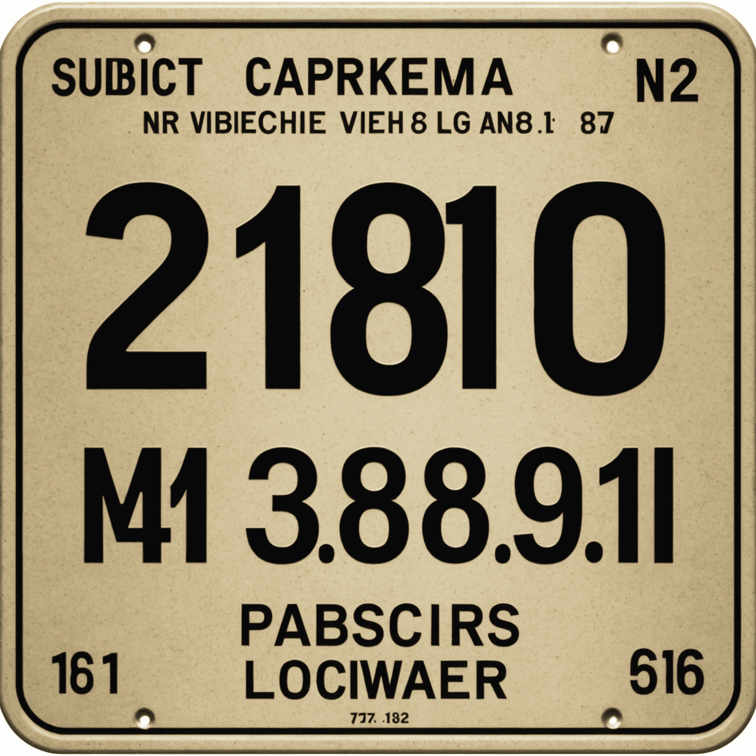 Form for entering vehicle plate number and chassis number